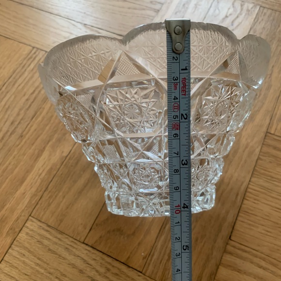 Vintage Bohemian Crystal Bowl - 7 inches - Picture 10 of 13